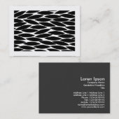 Abstracte bladeren (grenzen) visitekaartje (Voorkant / Achterkant)