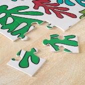 Abstracte bladeren, legpuzzel (Zijkant)
