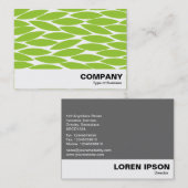 Abstracte bladeren - Martian Green Visitekaartje (Voorkant / Achterkant)