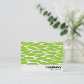 Abstracte bladeren - Martian Green Visitekaartje (Staand voorkant)