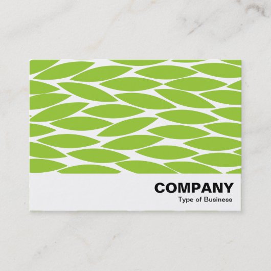Abstracte bladeren - Martian Green Visitekaartje (Voorkant)