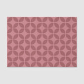 Abstracte bladeren met Polka Dots Pattern Bourgond Tissuepapier (Voorkant)