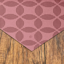 Abstracte bladeren met Polka Dots Pattern Bourgond Tissuepapier