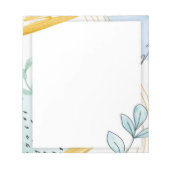 Abstracte bladeren notitieblok (Voorkant)