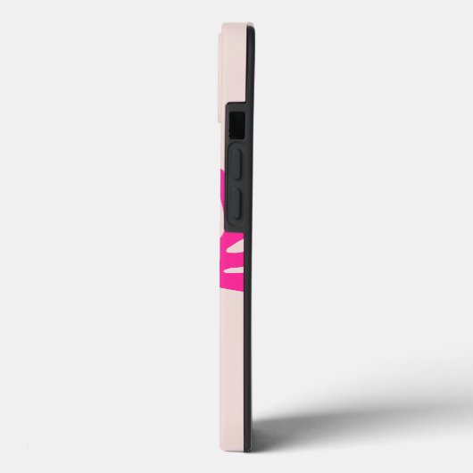 Abstracte bladeren roze Sinaasappel moderne vormen Case-Mate iPhone Case (Achterkant / Links)