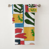 Abstracte bladeren, tekst toevoegen bad handdoek (Insitu)