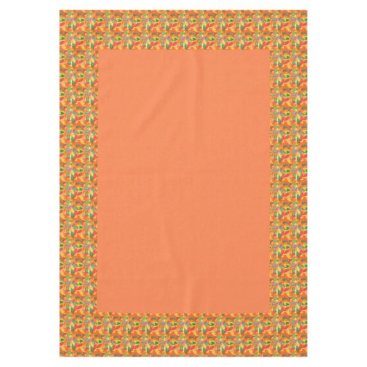 Abstracte bladeren Thanksgiving Tafelkleed (Voorkant)