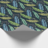 Abstracte bladeren: veelhoekige lijn naadloos. cadeaupapier (Hoek)