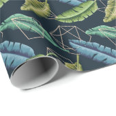 Abstracte bladeren: veelhoekige lijn naadloos. cadeaupapier (Rol Hoek)