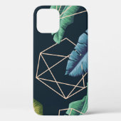 Abstracte bladeren: veelhoekige lijn naadloos. Case-Mate iPhone case (Achterkant)