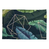 Abstracte bladeren: veelhoekige lijn naadloos. kussensloop (Achterkant)