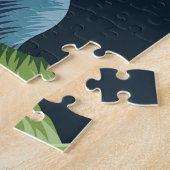 Abstracte bladeren: veelhoekige lijn naadloos. legpuzzel (Zijkant)