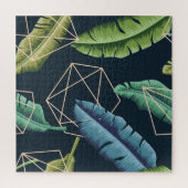 Abstracte bladeren: veelhoekige lijn naadloos. legpuzzel (Verticaal)