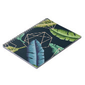 Abstracte bladeren: veelhoekige lijn naadloos. notitieboek (Linkerzijde)