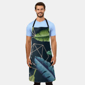 Abstracte bladeren: veelhoekige lijn naadloos. schort (Gedragen)