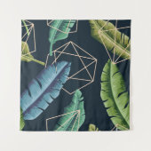 Abstracte bladeren: veelhoekige lijn naadloos. wandkleed (Voorkant (horizontaal))