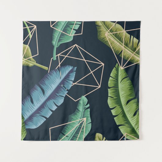 Abstracte bladeren: veelhoekige lijn naadloos. wandkleed (Voorkant (horizontaal))