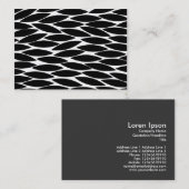 Abstracte bladeren visitekaartje (Voorkant / Achterkant)