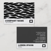 Abstracte bladeren visitekaartje (Voorkant / Achterkant)