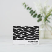 Abstracte bladeren visitekaartje (Staand voorkant)