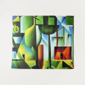 Abstracte bladeren wandkleed (Voorkant (horizontaal))