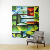 Abstracte bladeren wandkleed (In situ)