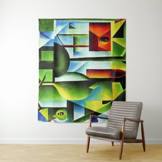 Abstracte bladeren wandkleed (In situ)