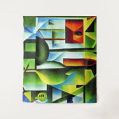 Abstracte bladeren wandkleed (Voorkant)