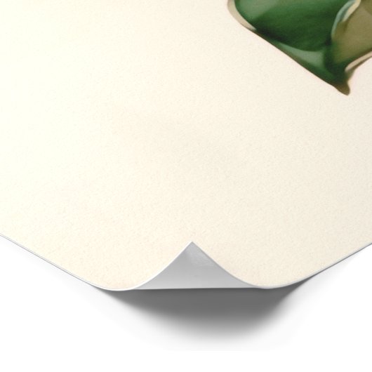 Abstracte bladeren Waterverf 3:2 Poster (Hoek)