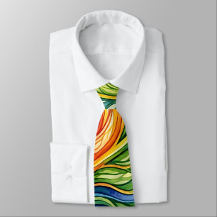 Abstracte bladnerf regenboog waterverf das