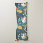 Abstracte bladpatroon bodykussens lichaamskussen (Achterkant (Verticaal))