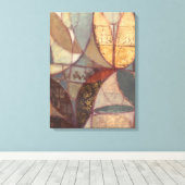 Abstracte bladschilderij van Floral door Norman Wy Canvas Afdruk (Insitu (Houten vloer))