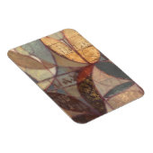 Abstracte bladschilderij van Floral door Norman Wy Magneet (Rechterzijde)