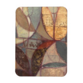 Abstracte bladschilderij van Floral door Norman Wy Magneet (Verticaal)