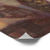 Abstracte bladschilderij van Floral door Norman Wy Poster (Hoek)