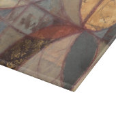 Abstracte bladschilderij van Floral door Norman Wy Snijplank (Hoek)