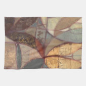 Abstracte bladschilderij van Floral door Norman Wy Theedoek (Horizontaal)