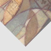 Abstracte bladschilderij van Floral door Norman Wy Tissuepapier (Detail)