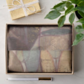 Abstracte bladschilderij van Floral door Norman Wy Tissuepapier (Geschenk)