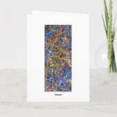 Abstracte blanco Kaart (Achterkant)