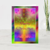 Abstracte blanco kerstKaart Feestdagen Kaart (Voorkant)