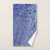 Abstracte blauw- en violetzout bad handdoek (Handdoek)