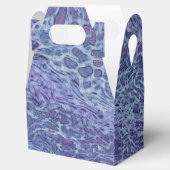 Abstracte blauw- en violetzout bedankdoosjes (Geopend)
