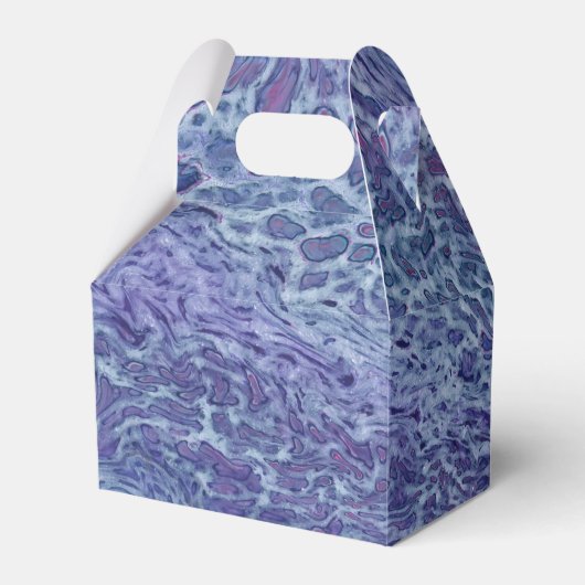 Abstracte blauw- en violetzout bedankdoosjes (Voorkant Zijde)