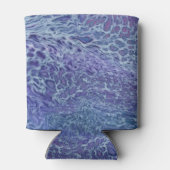 Abstracte blauw- en violetzout blikjeskoeler (Achterkant)