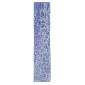 Abstracte blauw- en violetzout korte tafelloper (Voorkant)