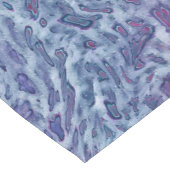 Abstracte blauw- en violetzout korte tafelloper (Hoek)