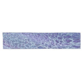 Abstracte blauw- en violetzout korte tafelloper (Horizontaal)