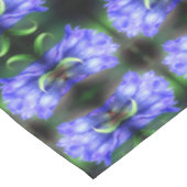 Abstracte blauw Gentian Flower Tafelkleed (Gekanteld)