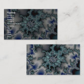 Abstracte blauw-groene starburst visitekaartje (Voorkant / Achterkant)